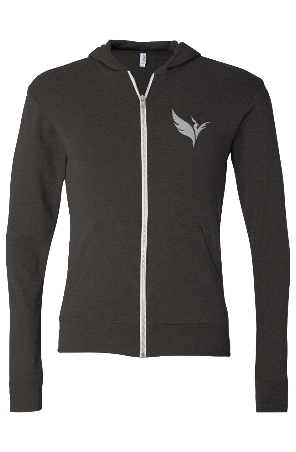 Triblend Full-Zip Lightweight Hoodie