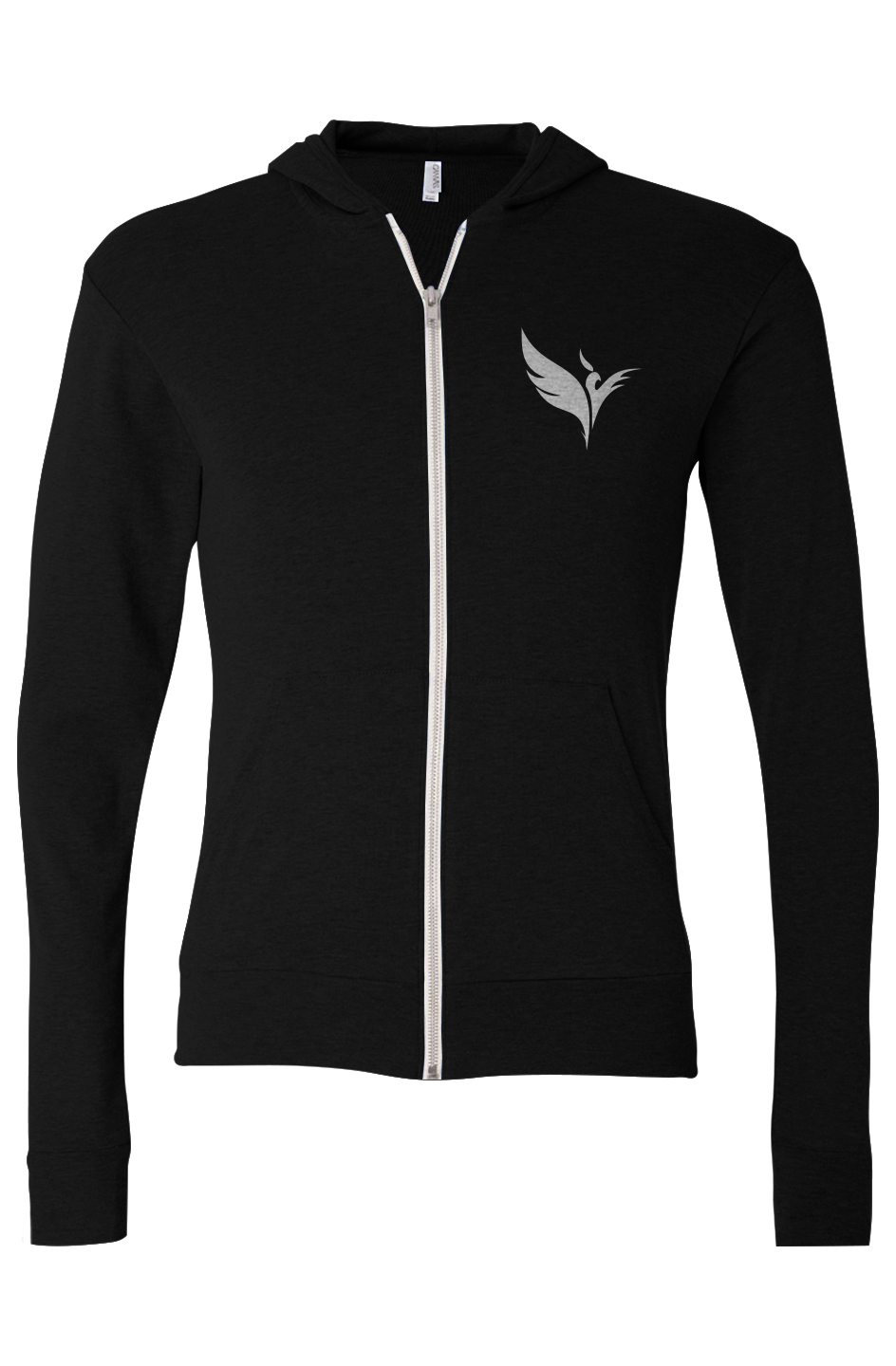 Triblend Full-Zip Lightweight Hoodie